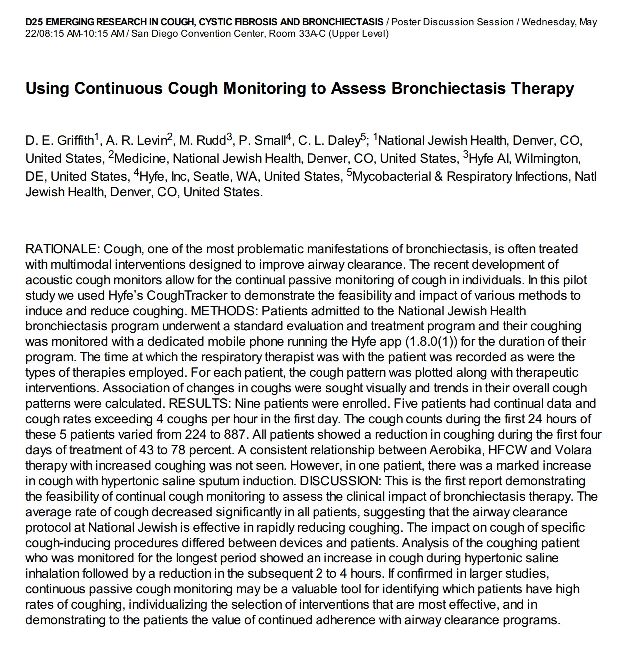 Image resource about ATS 2024: Using Continuous Cough Monitoring to Assess Bronchiectasis Therapy}