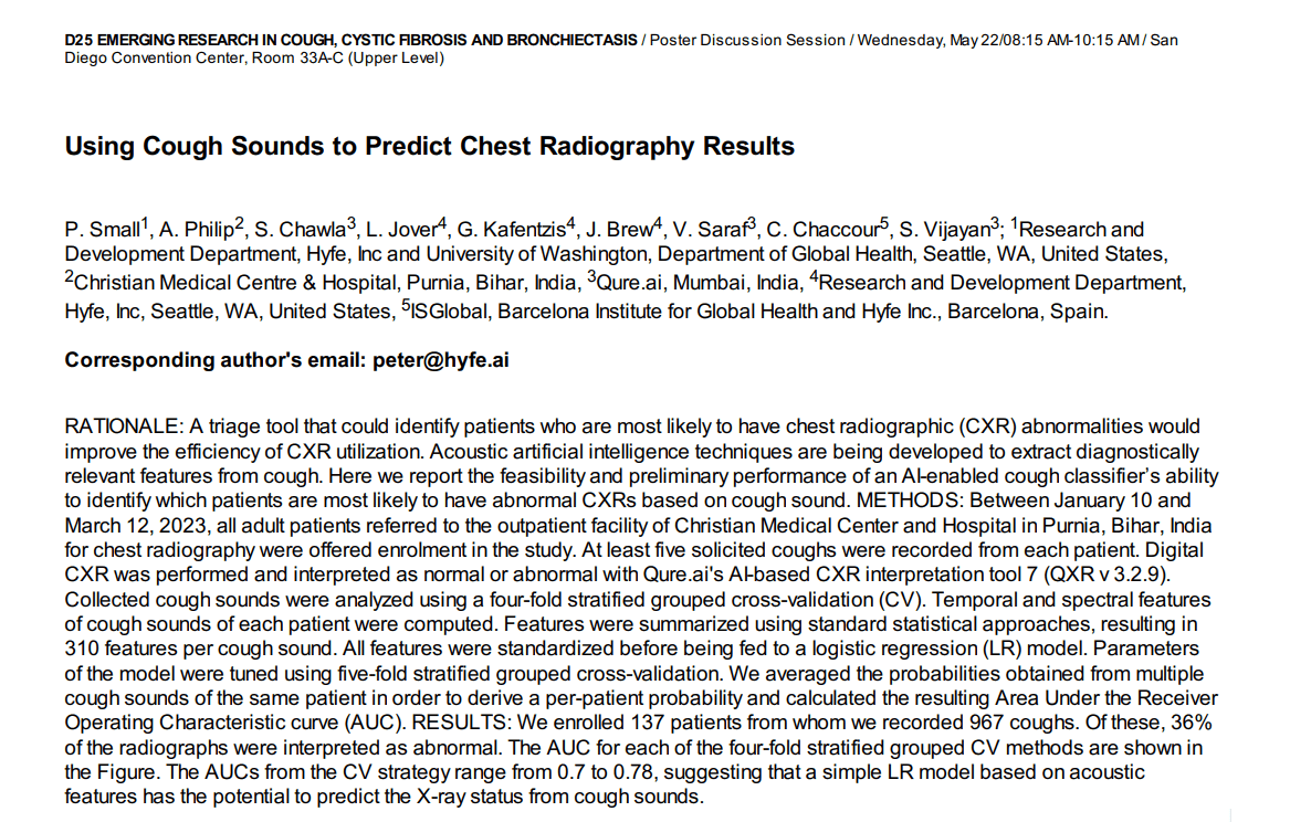 Image resource about ATS 2024: Using Cough Sounds to Predict Chest Radiography Results}