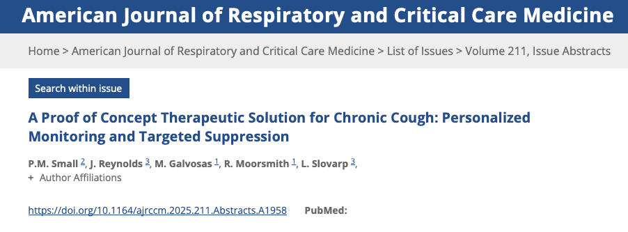Image resource about ATS 2025: A Proof of Concept Therapeutic Solution for Chronic Cough: Personalized Monitoring and Targeted Suppression}