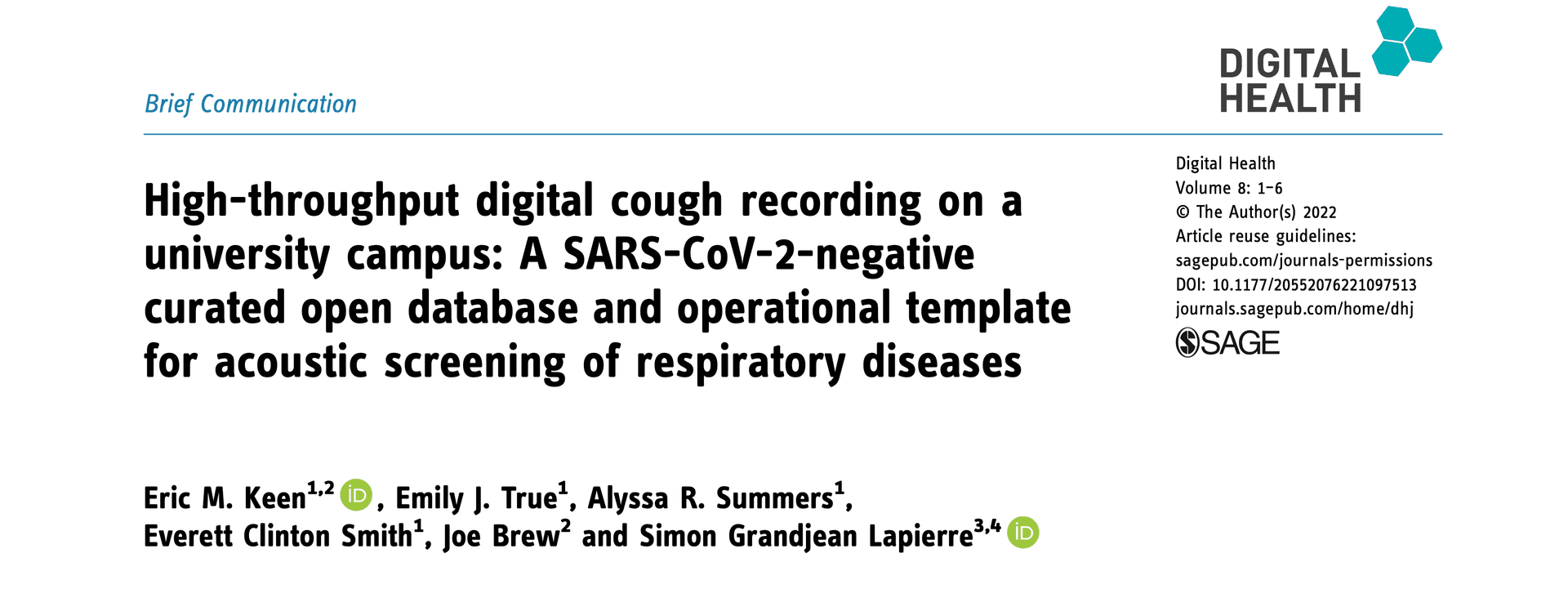 High-throughput digital cough recording on a university campus
