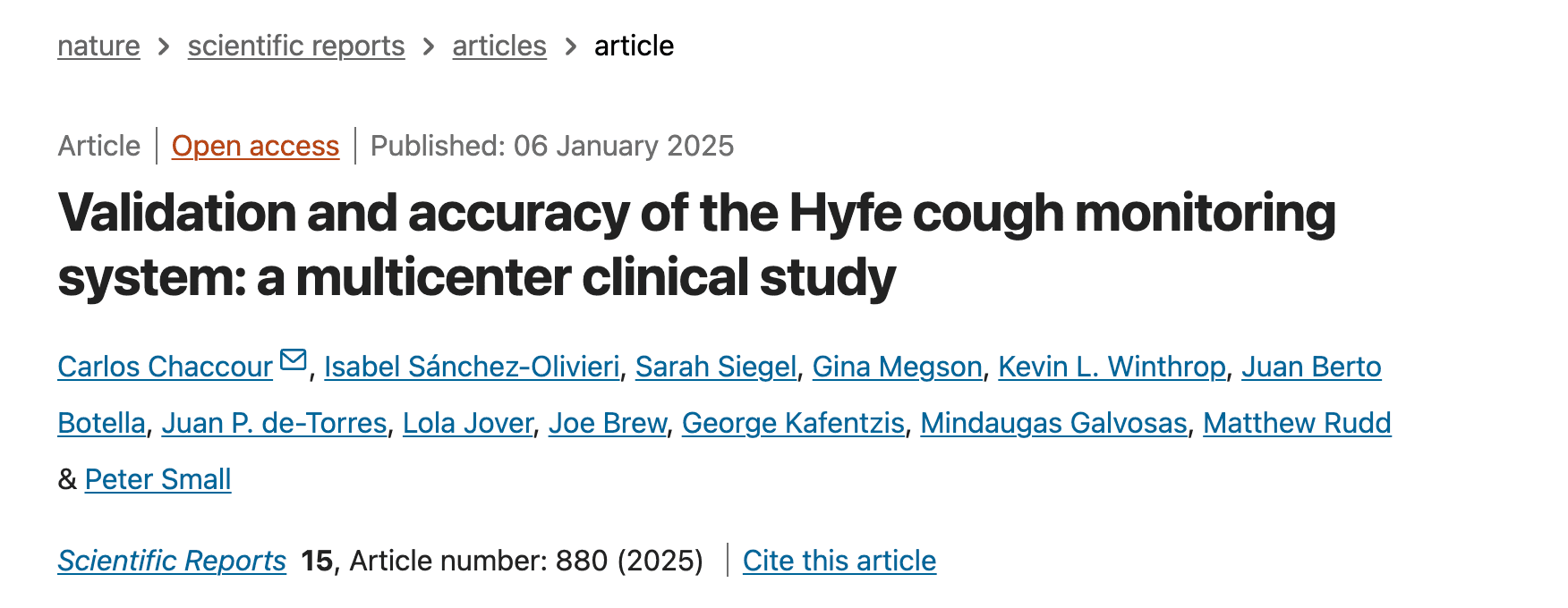Image resource about Validation and accuracy of the Hyfe cough monitoring system: a multicenter clinical study}